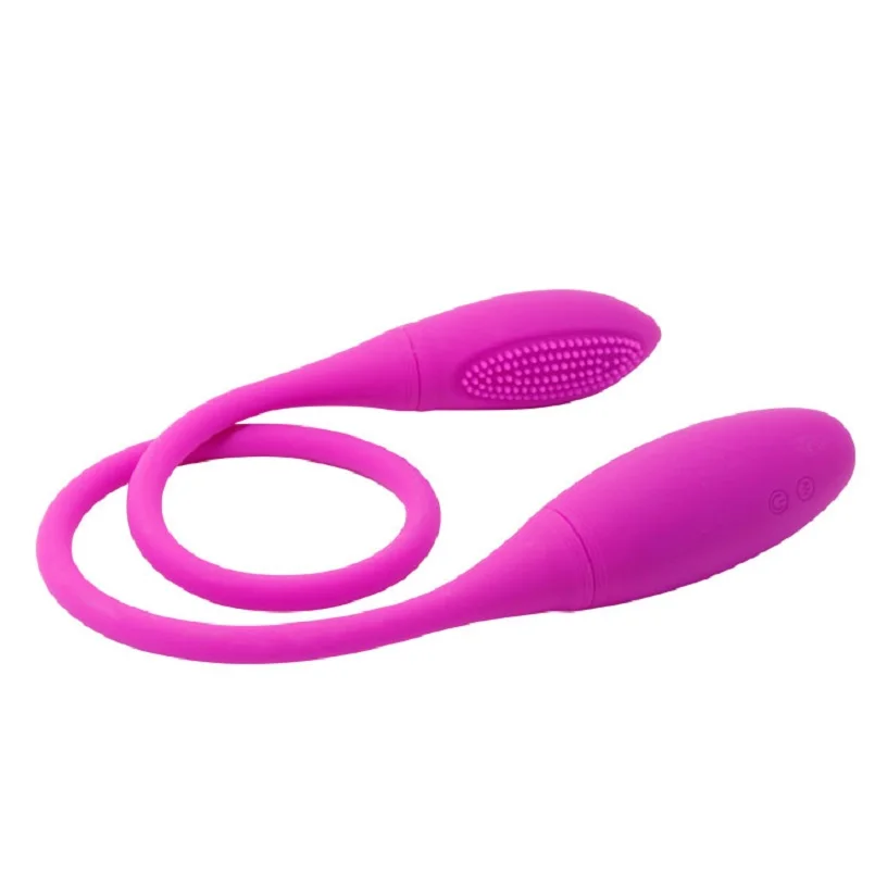 Силиконовый вибратор Pretty Love 7 скоростей двойная вибрация зарядка от USB для точки G