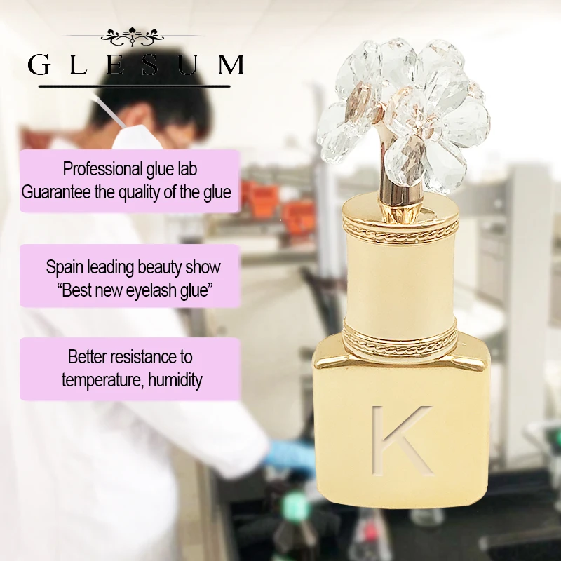 Glesum 2019 очень мягкий и прочный клей для наращивания ресниц 3 бутылки в комплекте