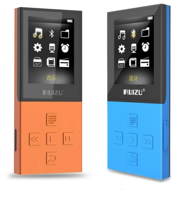 RUIZU X18 Bluetooth спортивный MP3 плеер 8 Гб музыкальный аудио плеер высокого качества без потерь рекордер FM Bluetooth 4,0 бесплатный подарок