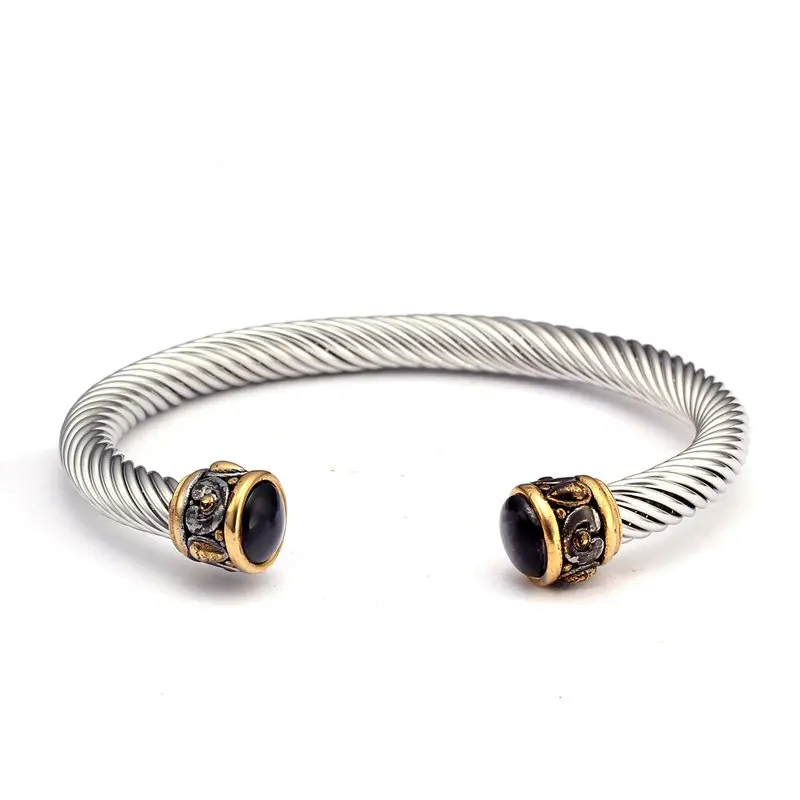 Роскошные Плетеный мужские сумки модные браслеты со стразами на запястье змея