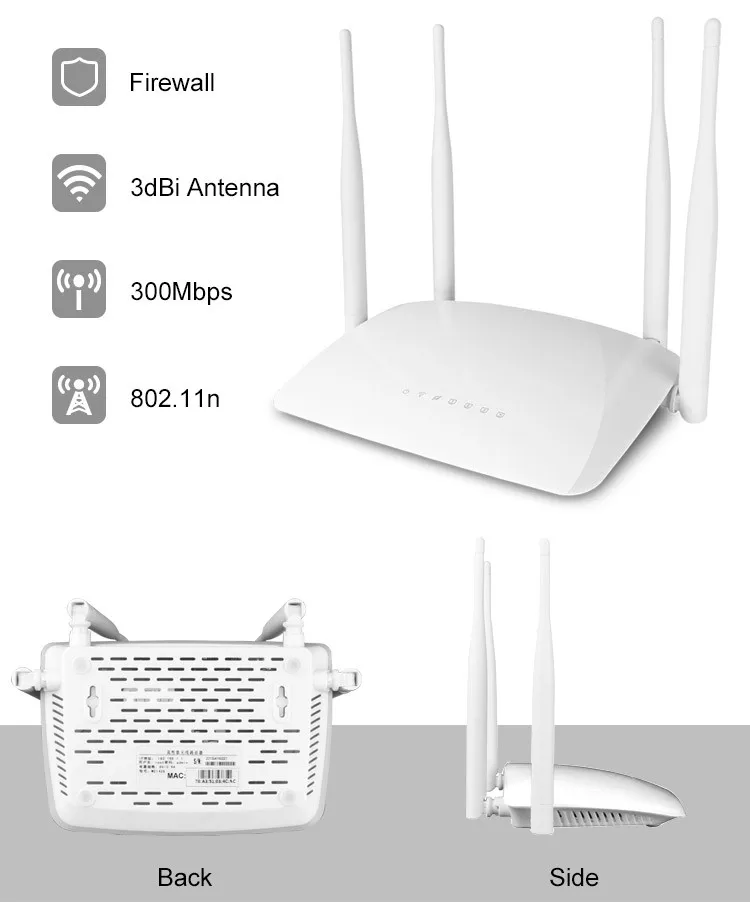 Высокомощный беспроводной маршрутизатор QCA9531 300 Мбит/с поддержка Wi Fi сильный