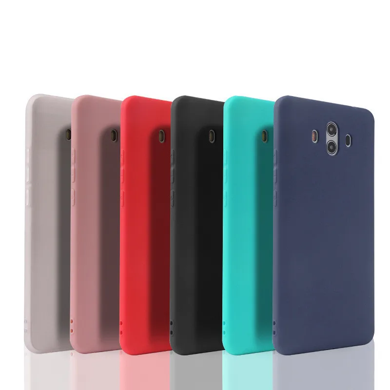 Матовый Силиконовый мягкий ТПУ чехол для Huawei P8 Lite 2017 P9 P10 P20 lite Plus Nova Honor 6C 6A 6X 8 9 mate 10