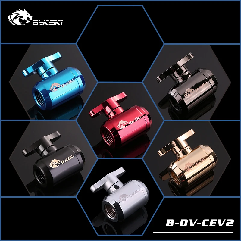 Bykski B-DV-CEV2 женский G1/4 &quotрезьба воды стоп шаровой кран | Компьютеры и офис
