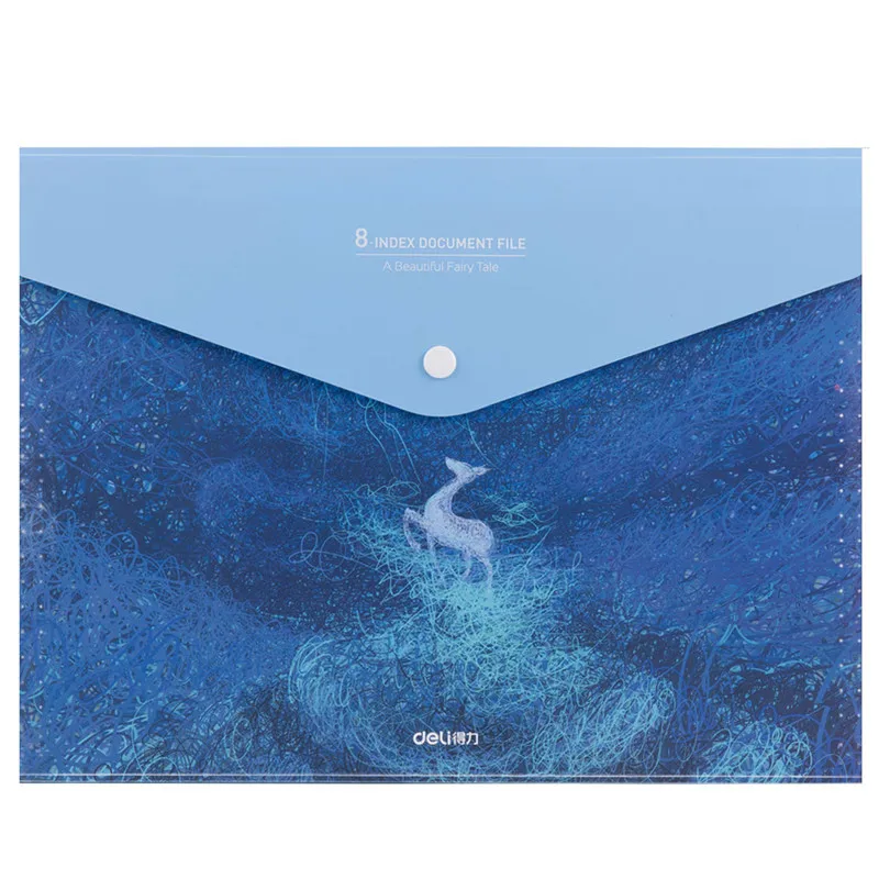 Deli прочный водонепроницаемый расширяющийся бумажник формата А4 Удобная папка