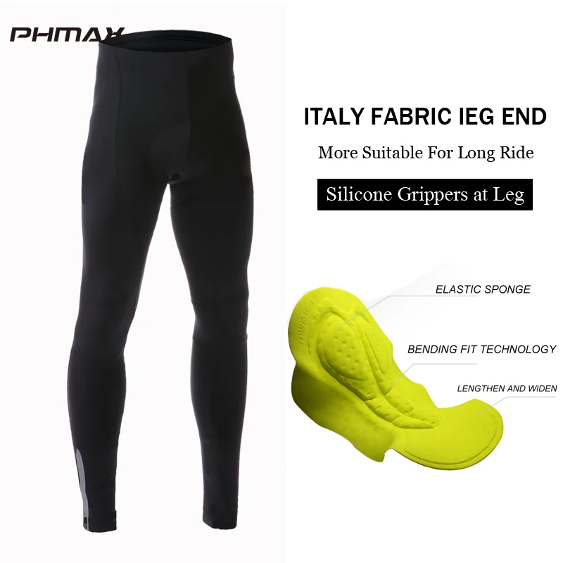 Мужские велосипедные брюки PHMAX 2019 длинные для горных велосипедов 5D с гелевыми