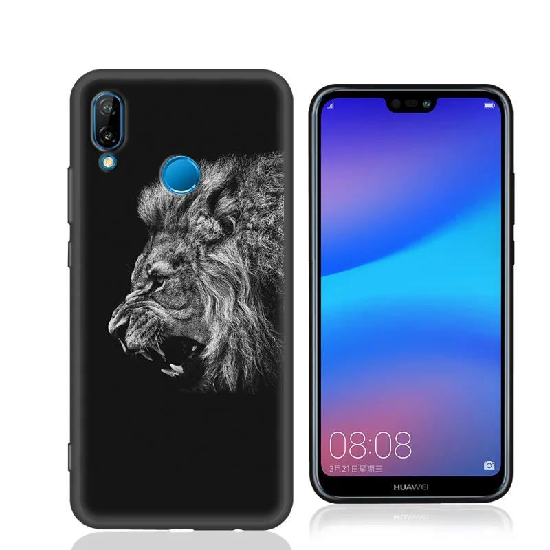 Huawei P20 lite Case Cover for Nova 3e Soft Silicone Back P20lite Full 5.8'' |