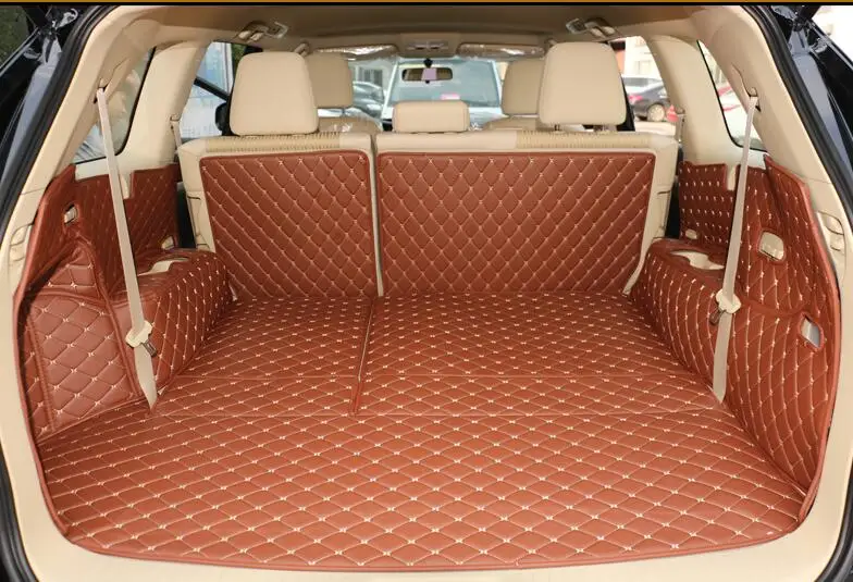 

Good quality! Special trunk mats for Toyota Kluger 7seat 2018-2015 boot carpets cargo liner mats for Kluger 2016,Free shipping