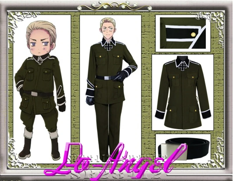 Аниме оси силы хеталия Германия военная форма костюмы для косплея на заказ