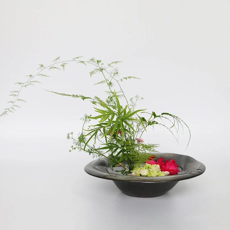 Креативная форма шляпы искусственная кожа винтажная Черная Керамическая грубая