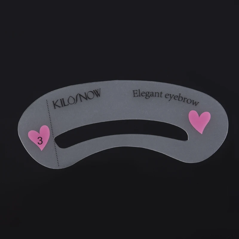 2017 Лидер продаж трафареты для бровей 3 стиля многоразовые Руководство рисования