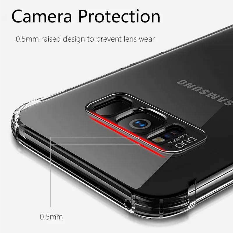 Чехол для Samsung S8 S9 чехлы Galaxy S10 Plus роскошные прозрачные мягкие из ТПУ S10E