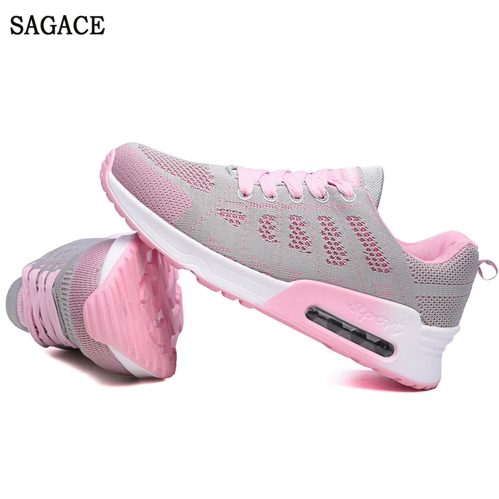 SAGACE летающие плетеные спортивные туфли женские повседневные кроссовки