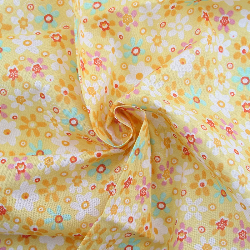 Горячая 7 шт. цветочный пэчворк из хлопка Ткань жира квартале пучки Вышивание