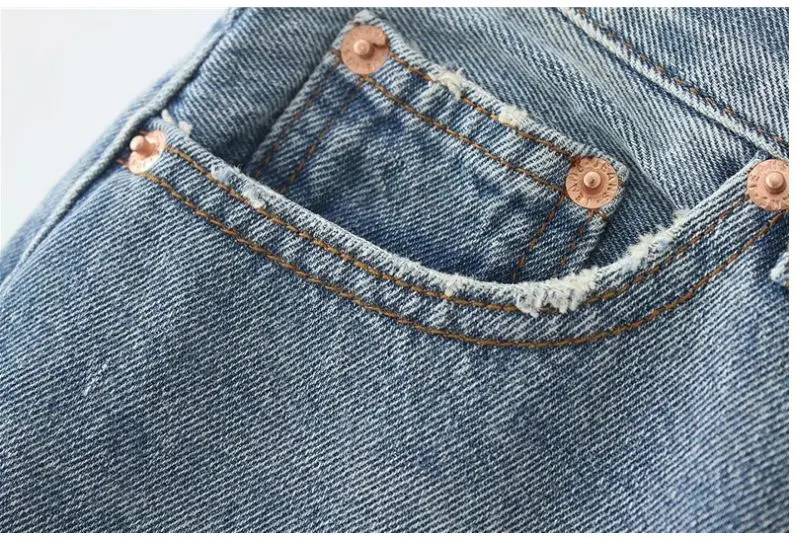 Женская джинсовая юбка HCBLESS длинная Асимметричная с дырками на бедрах лето