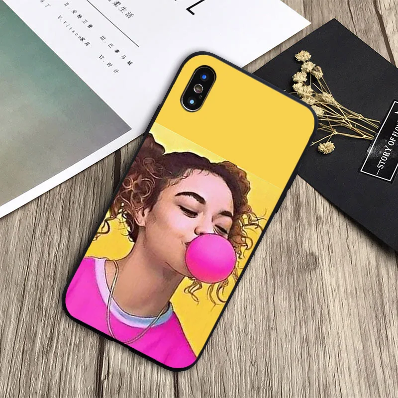 Африканский красивый мягкий силиконовый черный чехол для телефона iPhone 6 6plus 7 8plus 5