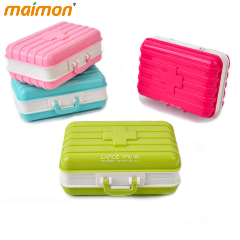 1 шт. портативный чемодан в форме мини контейнер коробка для таблеток ювелирных