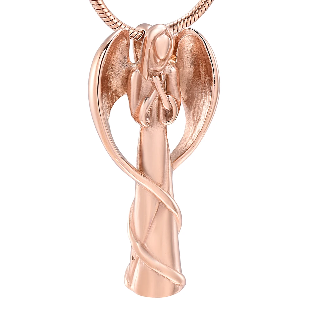 Ожерелье с кремационной урной ангел-хранитель кремация ювелирные изделия Keepsake