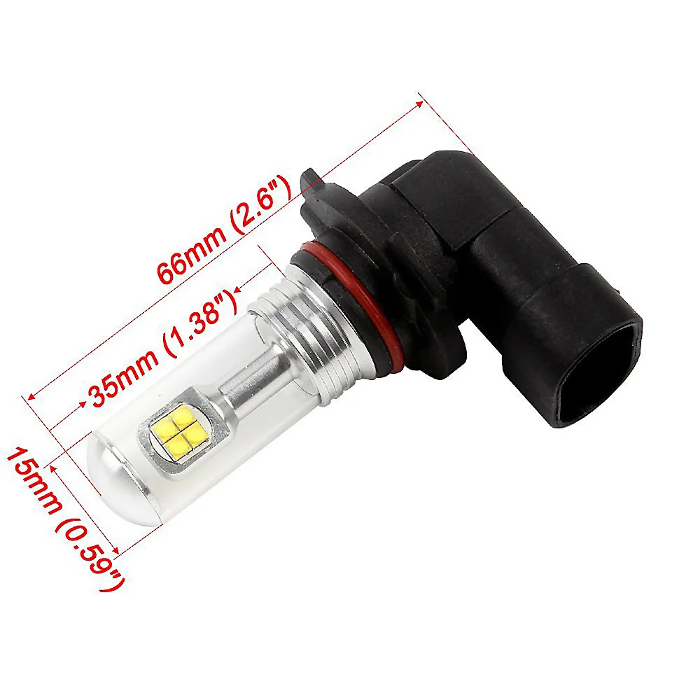 2 шт. высококачественные белые 9006 HB4 8SMD высокой яркости 40 Вт Светодиодные