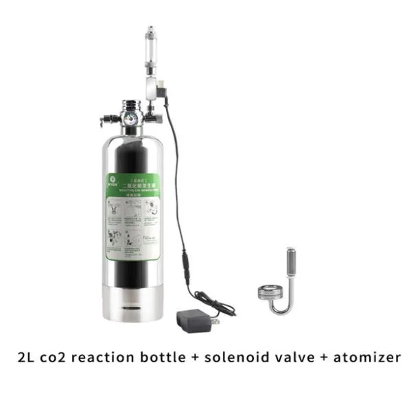 Wyin аквариум DIY CO2 генераторная система комплект с регулировкой давления воздушного потока воды растений рыб аквариум ValveDiffuserThe реакции - Цвет: 2L D