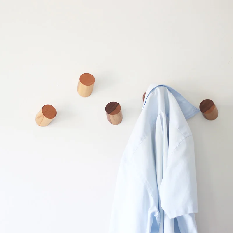 2 шт./компл. вешалка для полотенец из натурального дерева настенный крючок Декор