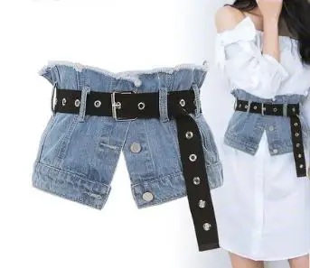 Распродажа 2018 новый дизайн брендовые джинсы синие темно-синие бандажные пояса