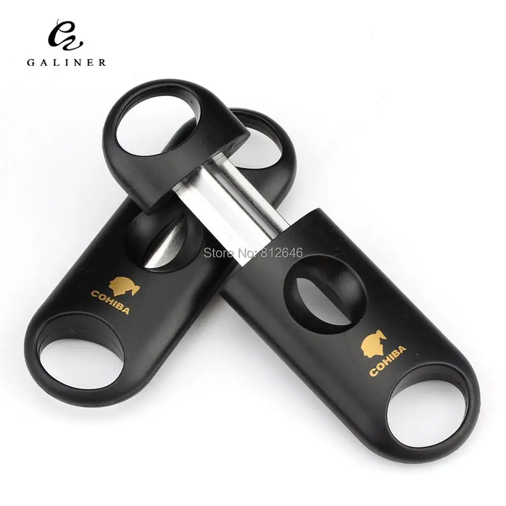 COHIBA V образный резак для сигар пластиковая машинка для резки табака аксессуары для сигар