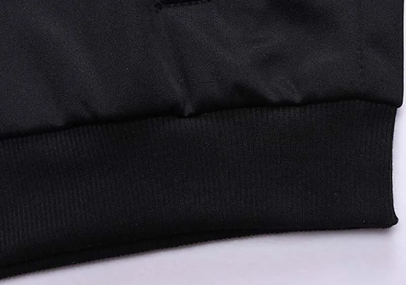 Полиэстер Спортивный комплект для мужчин Slim Fit Вязание спортивный костюм ветрозащитный спортивный костюм флис теплый Студент Спортивная Бег