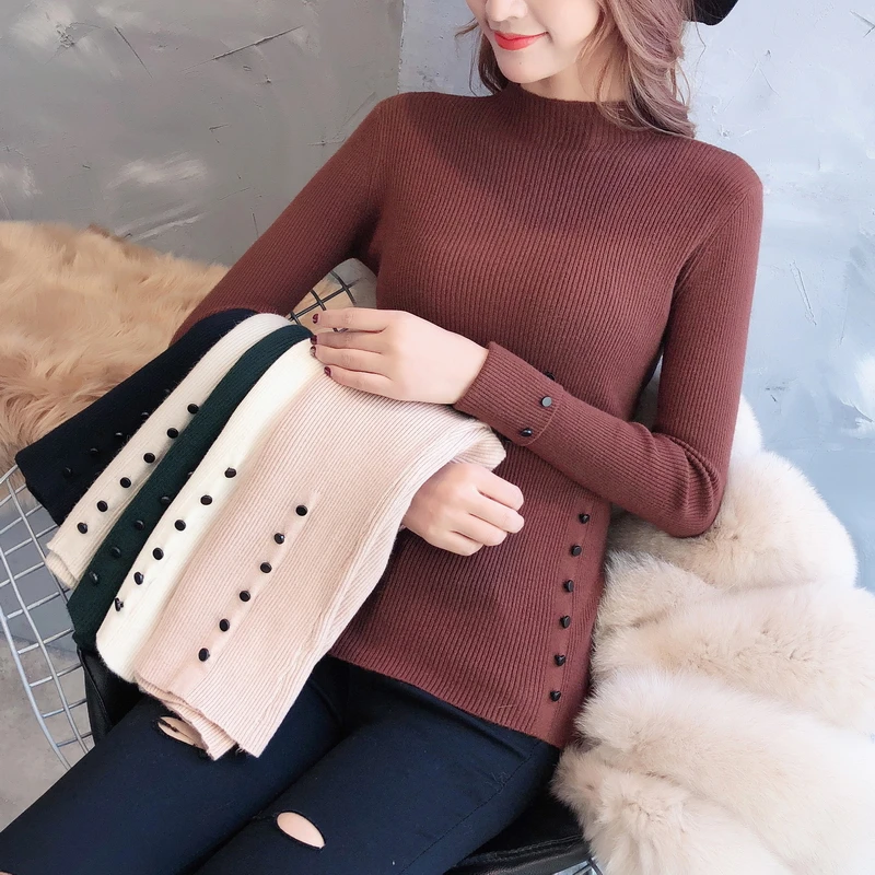 Новая пленка 9803 пуговицы чистый цвет верхняя одежда без подкладки свитер с