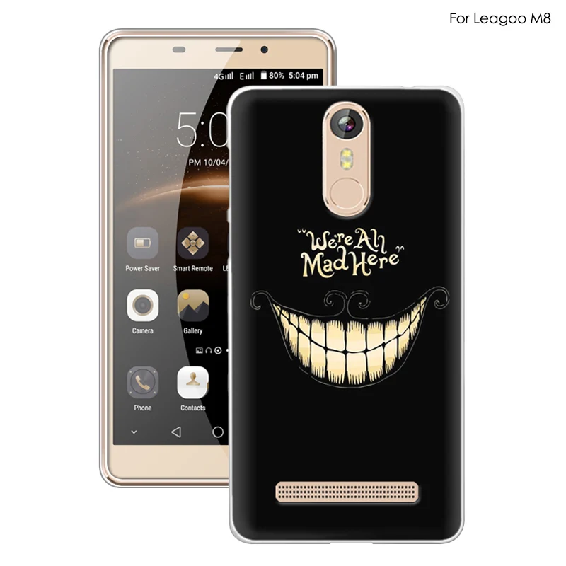 Чехол JURCHEN для Leagoo M8 силиконовый прозрачный мягкий чехол с мультяшным принтом Pro