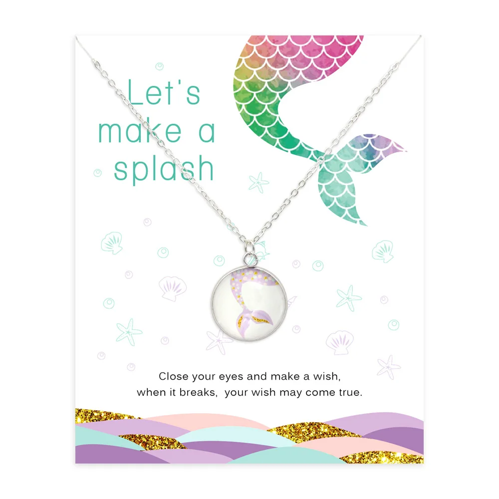 Ожерелье с рыбьим хвостом Русалочки для женщин и мужчин ожерелье подружки