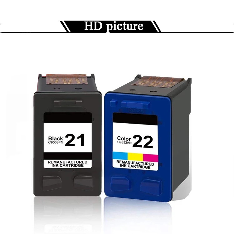 21 22XL Заправляемый картридж Замена для hp 21 22 картридж 21 22 с чернилами hp Deskjet 3915 3920 D1320 F2100 F2280 F4180