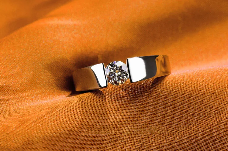 Мужское Обручальное Кольцо Love Imprinting 0 5ct кольцо из стерлингового серебра 925