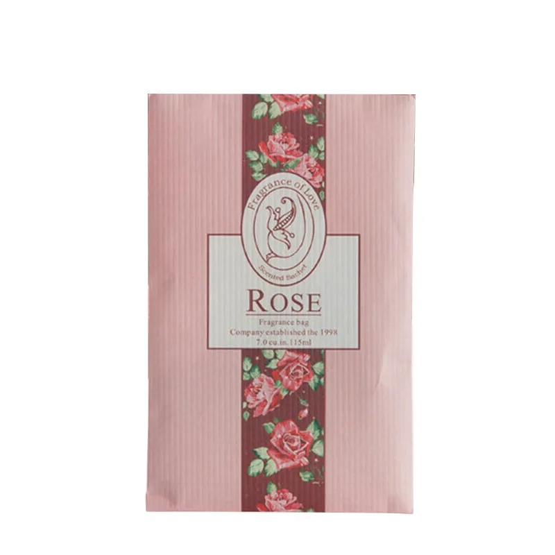 Rose Прямая поставка 1 шт. висячая Сумка-саше анти-вредители и анти-плесени шкаф ароматный пакет освежитель воздуха для дома - Цвет: Rose