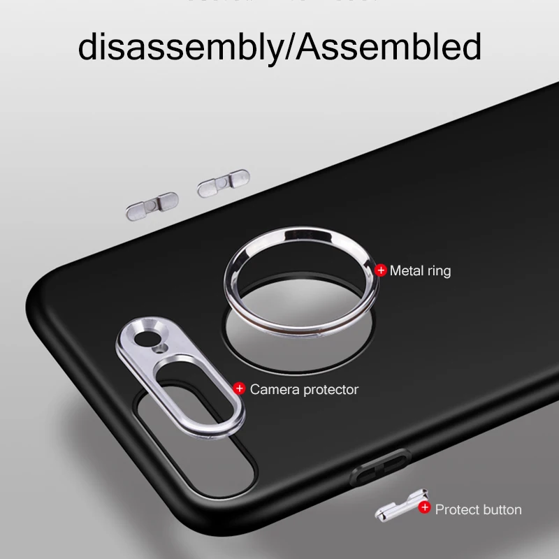 Phone Case For iPhone 7 Plus Soft Silicone + Metal Bumper On The Apple 6 6S 8 I6 I7 Back Cover Coque Shell | Мобильные телефоны и