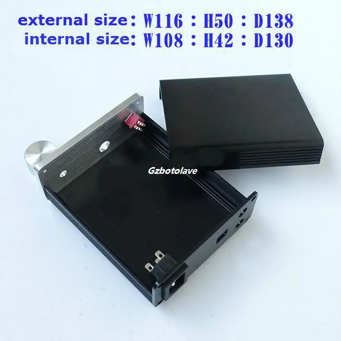 Полностью алюминиевый мини усилитель мощности шасси HA PRO Наушники DIY корпус|power