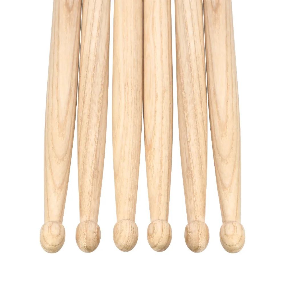 Donner 3-Pack барабанные палочки 7A классические Hickory из дерева прочные для легких