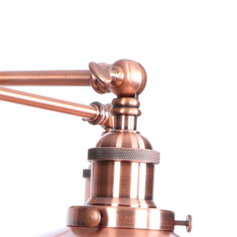 Antique Loft Style Iron Wall Sconce Edison Industrial Vintage LED Light Double Adjust Bedside Lamp Lampara Pared | Лампы и освещение