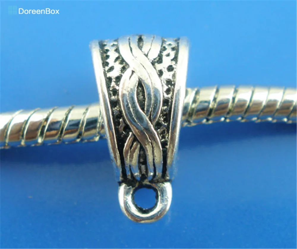 Doreen Box прекрасный 30 шт серебряного цвета с бусинами под залог. Подходит для европейского шарма 14x7 мм (B03345) Doreen Box прекрасный 30 шт серебряного цвета с бусинами под залог. Подходит для европейского шарма 14x7 мм (B03345)