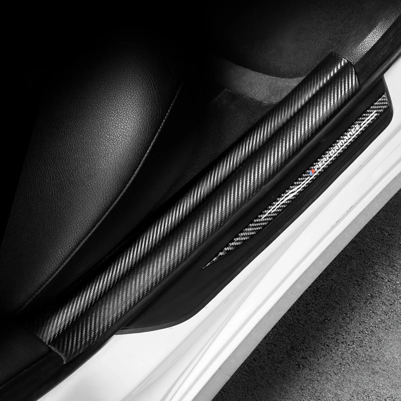 SRXTZM для BMW F10 2011 2017 Стайлинг автомобиля стикер из углеродного волокна кожи порога