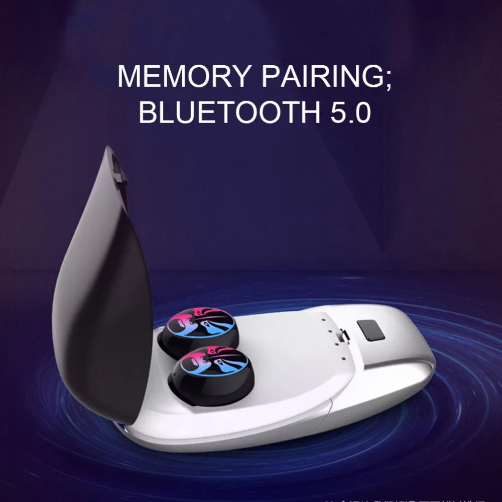 CALETOP Bluetooth 5 0 наушники TWS True беспроводные HIFI 6D стерео музыка мини с двойным