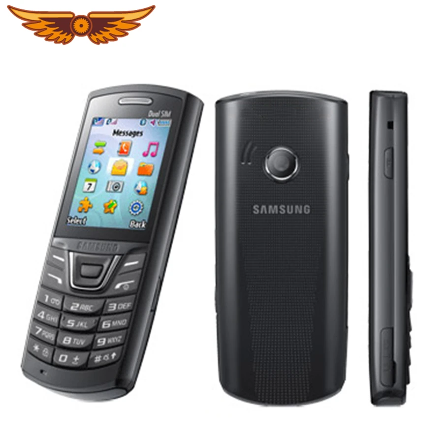 Оригинальный разблокированный samsung E2152 функция телефона 2 0 дюйм(ов) 0.3MP FM радио