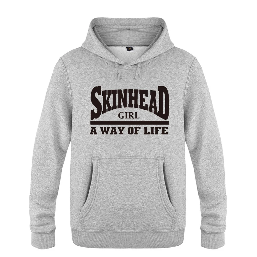 Мужские толстовки с капюшоном A Way Of Life - Skinhead Girl Мужской пуловер флисовые 2018 |