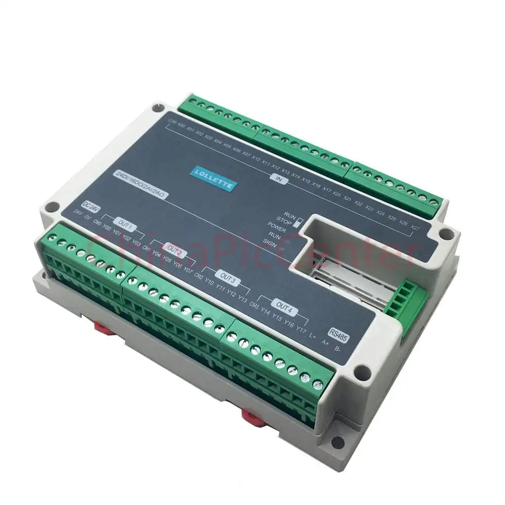 FX1N FX2N FX3U 40MT 24DI 16DO 2AD 2DA аналог для PLC RS485 Modbus 4 оси Высокоскоростной импульсный 100 кГц выходной шаговый двигатель