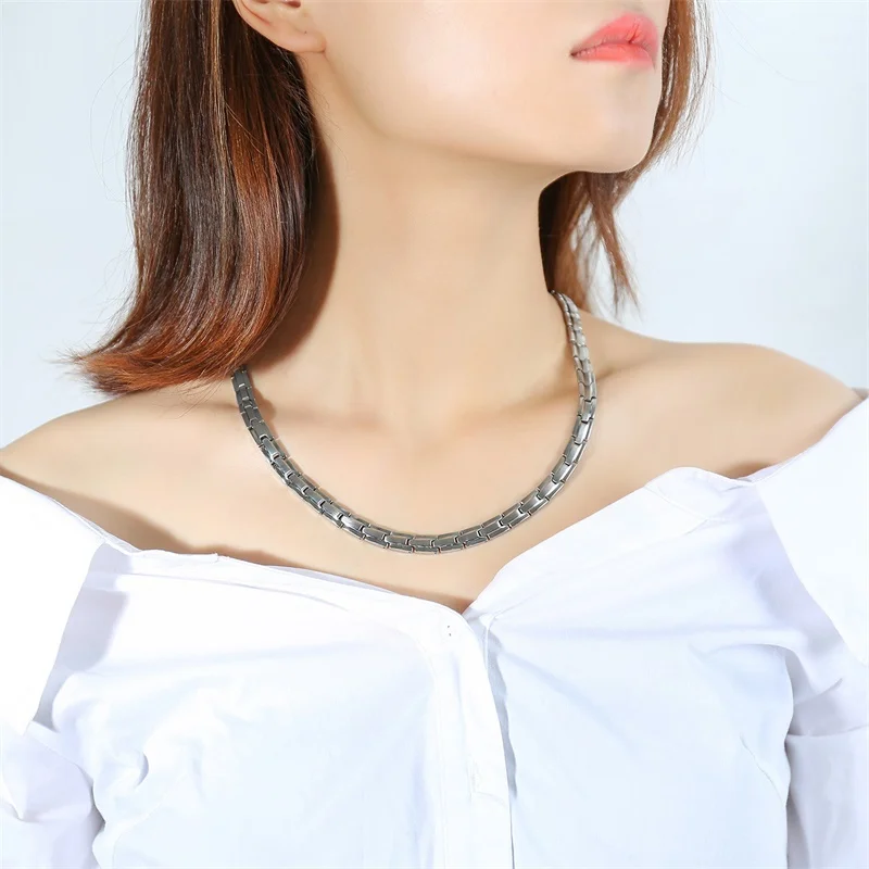 Vnox Therapy Healing Women Choker Necklace Bio Power Magnetic 20 inches | Украшения и аксессуары