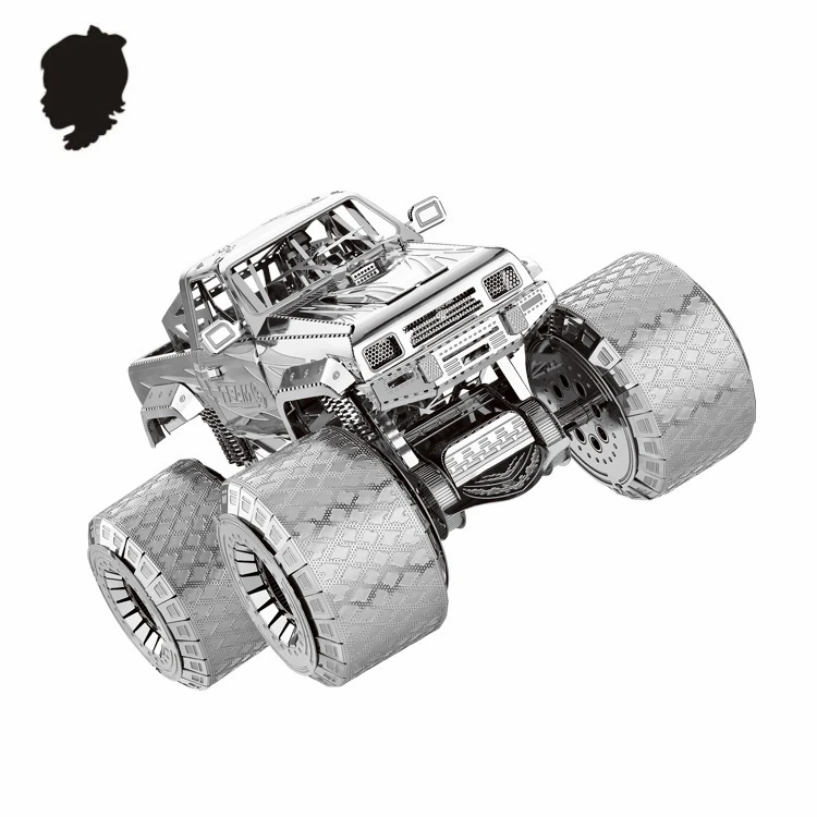 

OFF-ROADER CAR NANYUAN I32206 Metal Assembly Model 3D Puzzle Super Big Tires Developing hands-on ability Creative toys 3 Sheets