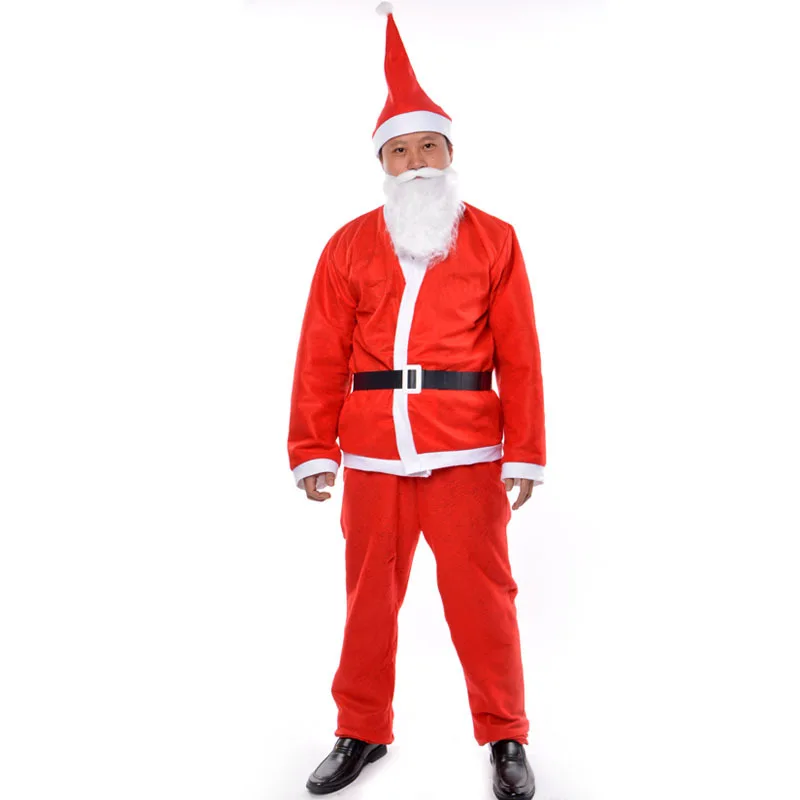 Костюм Санты для косплея взрослых мужчин и женщин 5 шт./компл.|cosplay suit|santa claus