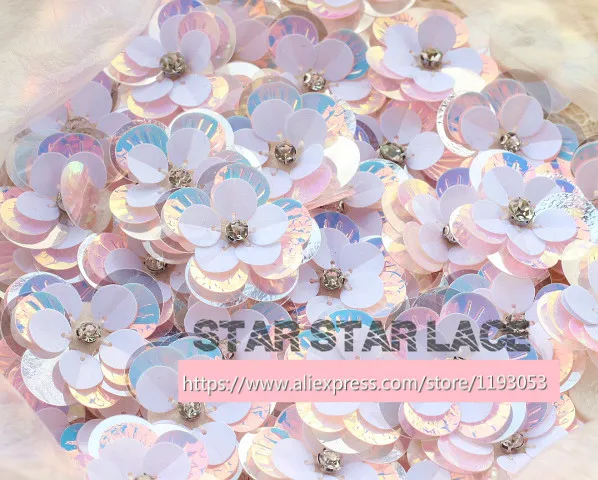 10 шт./лот вышивка блестками ручная работа бисер для ногтей цветы кружевной патч