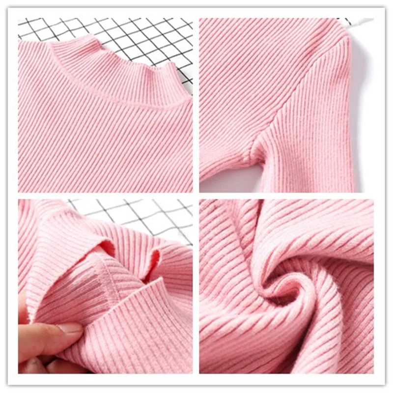 

Autumn Winter Women Pullovers Sweater Casual Long Sleeve Elasticity Tops Knitted Sweater Clothes Slim Turtleneck Warm Sweaters