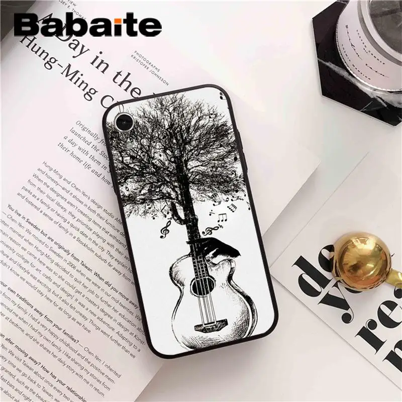 Babaite гитара amp шаблон ТПУ мягкий телефон аксессуары чехол для iPhone 8 7 6 6S Plus X XS MAX 5 5S SE XR Fundas Capa - Цвет: A4