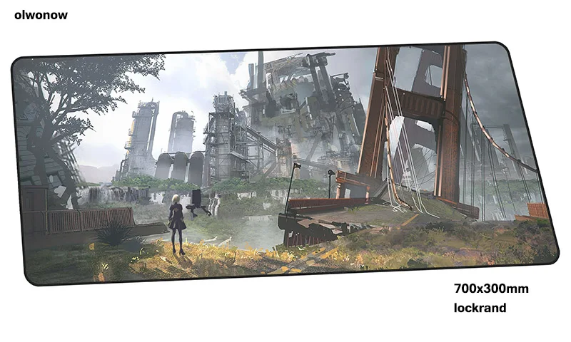 design 9 Nier automata коврик для мыши HD узор компьютерный геймер Коврик для мыши 70x30 см Модный Коврик Для Мыши Эргономичный гаджет офисный стол коврики - Цвет: design 9